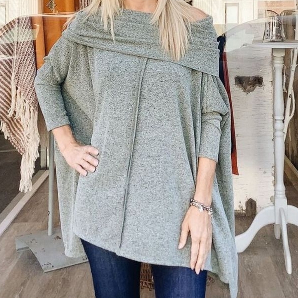 Off shoulder tunic